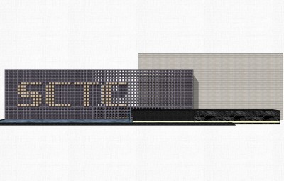 现代造型景墙草图大师模型，景墙sketchup模型免费下载