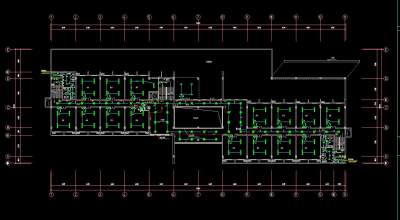 学校行政办公楼电气图施工图CAD图纸