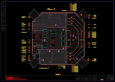 办公楼会议室接待室施工图，CAD建筑图纸免费下载