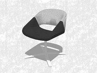 现代创意<em>小</em>座椅草图大师模型，休闲椅sketchup模型下载
