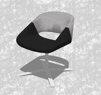 现代创意小座椅草图大师模型，休闲椅sketchup模型下载