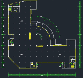 现代五层商场建筑方案图，商场CAD施工图纸下载