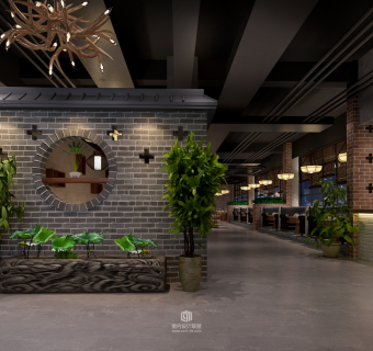 新中式火锅店cad图纸，火锅店cad施工图下载