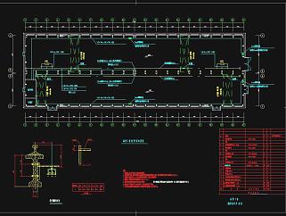 机械修理厂房电气施工图CAD图纸
