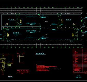 机械修理厂房电气施工图CAD图纸