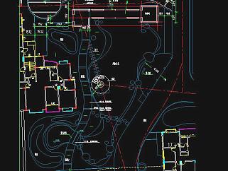 湖南某小区景观规划施工图CAD图纸下载