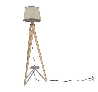 现代创意吊灯落地灯草图大师模型，创意吊灯落地灯sketchup模型免费下载