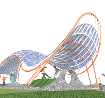 现代园艺小品草图大师模型，园艺小品sketchup模型免费下载