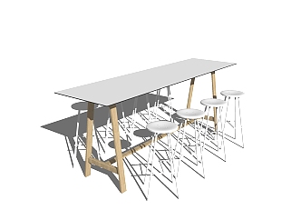 现代<em>餐桌</em>椅免费<em>su模型</em>，<em>餐桌</em>椅skp模型下载