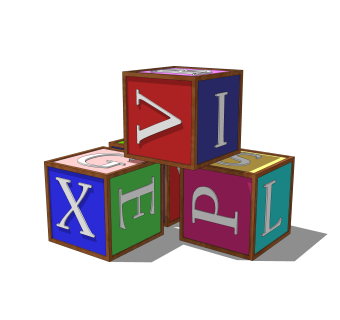 现代儿童智益玩具草图大师模型，玩具su模型下载