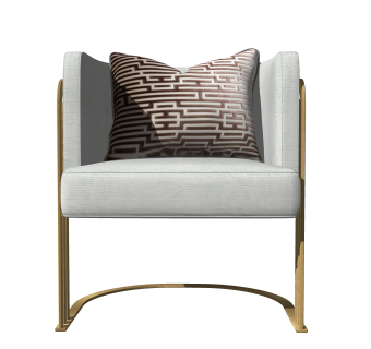 创意轻奢单人沙发椅草图大师模型，沙发SU模型下载