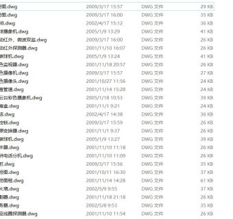 72个弱电CAD图块CAD图纸