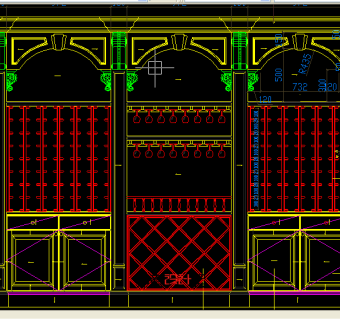 CAD图库酒柜素材文件下载、dwg酒柜素材文件下载