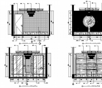 [浙江]高新园区厂房及辅助用房扩建装修施工图包厢立面图