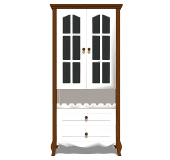 现代酒柜草图大师模型，酒柜su模型下载