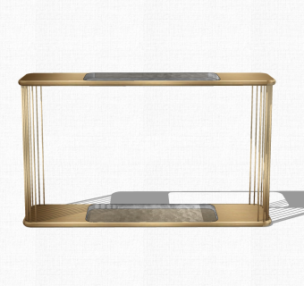 现代轻奢装饰柜单柜草图大师模型，玄关柜sketchup模型免费下载