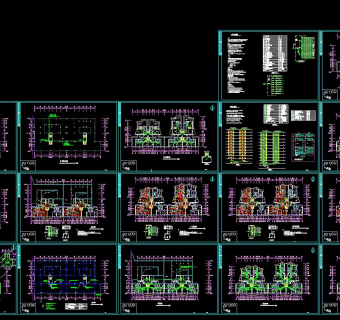 住宅楼电气施工图CAD图纸