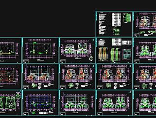住宅楼电气施工图CAD图纸