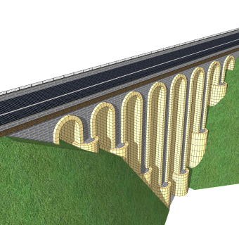 现代桥梁草图大师模型下载，sketchup桥梁su模型分享