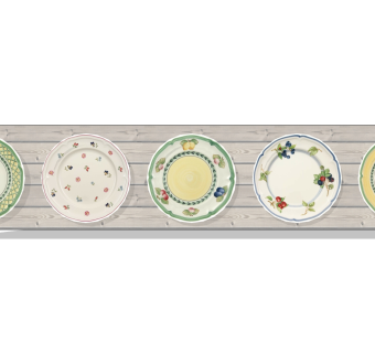 盘子摆件草图大师模型，盘子摆件sketchup模型下载