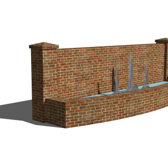 现代墙体草图大师模型，双人床SKP模型下载