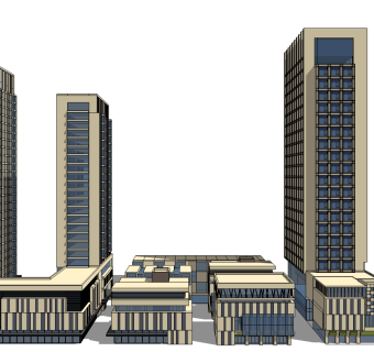 酒店草图大师模型下载、酒店su模型下载