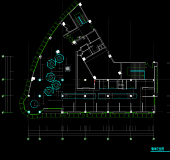 沙县上岛餐厅CAD施工图，餐厅CAD平面布置图下载