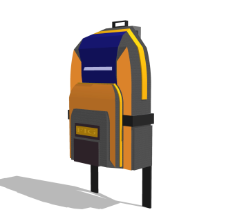 现代儿童书包草图大师模型,服装店衣架su模型下载