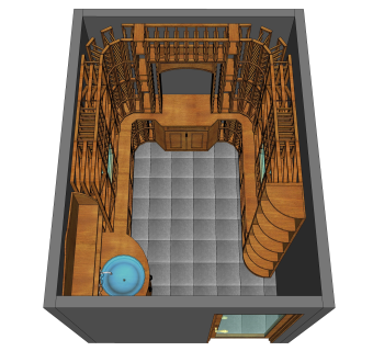 欧式酒柜酒架草图大师模型，酒柜sketchup模型下载