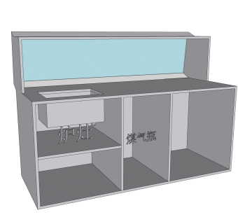 炸鸡车sketchup模型下载