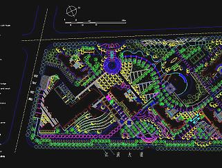 小区户型规划方案建筑规划园林规划CAD图纸下载