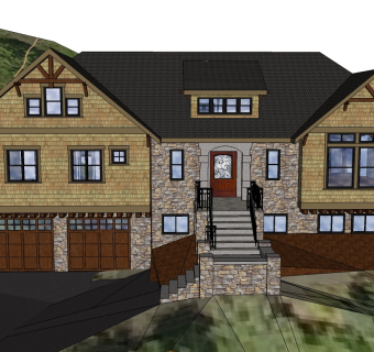 C. F. 墨菲事务所乡村别墅草图大师模型下载、C. F. 墨菲事务所su模型下载