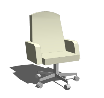 现代办公室转椅草图大师模型，转椅sketchup模型下载