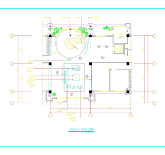 客厅CAD建筑设计图纸下载