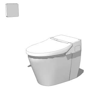 现代马桶草图大师模型，马桶sketchup模型下载