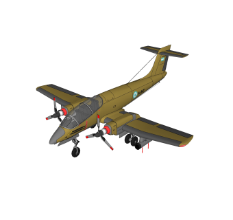 现代战争军用飞机草图大师模型，军用飞机sketchup模型