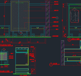某高档酒楼精致装修图cad施工图下载、某高档酒楼精致装修图dwg文件下载