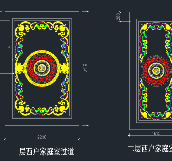 精心理理拼花图案大全CAD图库，CAD建筑图纸下载