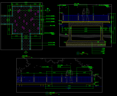 景观桥CAD施工图，景观桥CAD建筑图纸下载