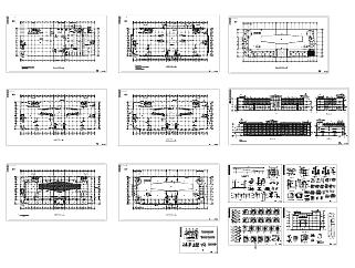 大型商场全套建筑施工图下载,商场购物中心CAD图纸