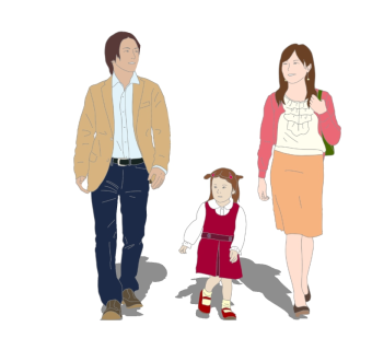 日式2D人物草图大师模型，人物模型sketchup模型下载