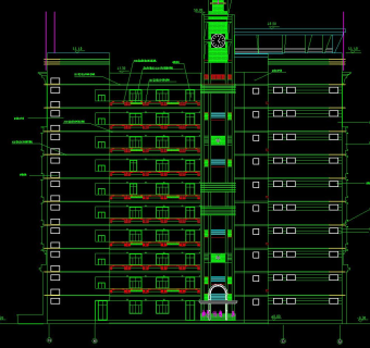 大学科技综合楼建筑施工图CAD图纸