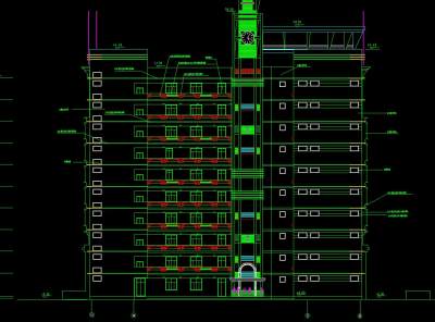 大学科技综合楼建筑施工图CAD图纸