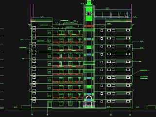 大学科技综合楼建筑施工图CAD图纸