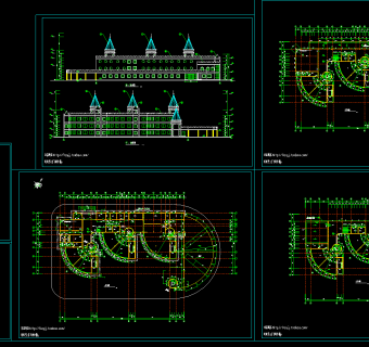 整套幼儿园CAD建筑图，幼儿园CAD图纸下载
