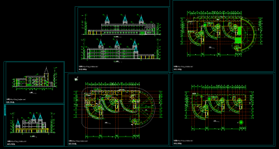 整套幼儿园CAD建筑图，幼儿园CAD图纸下载