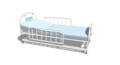 病床sketchup模型，病床skp模型，病床su素材下载