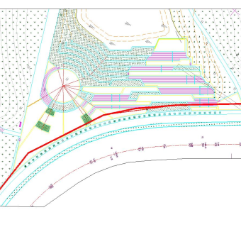 某公园景观设计施工图,cad建筑图纸免费下载