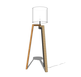 现代创意吊灯落地灯草图大师模型，创意吊灯落地灯sketchup模型免费下载