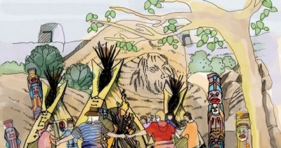 巴<a href=https://www.yitu.cn/su/8090.html target=_blank class=infotextkey>人</a>部落欢庆广场效果图